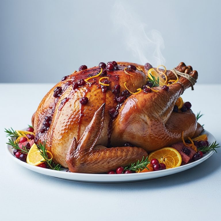 Winter Wonderland Roast Turkey with Cranberry Orange Glaze